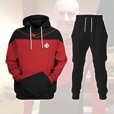 Star Trek Picard The Next Generation Red Costume Cool - Hoodie + Sweatpant