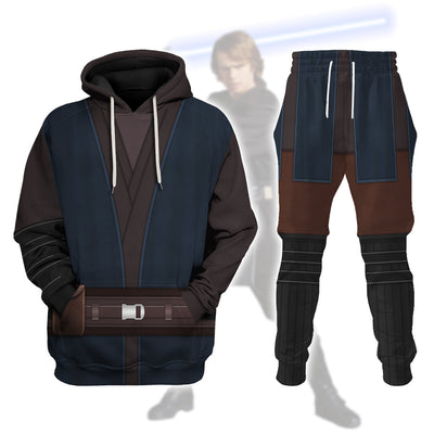 Star Wars Anakin Skywalker's Jedi Robes Costume - Hoodie + Sweatpant