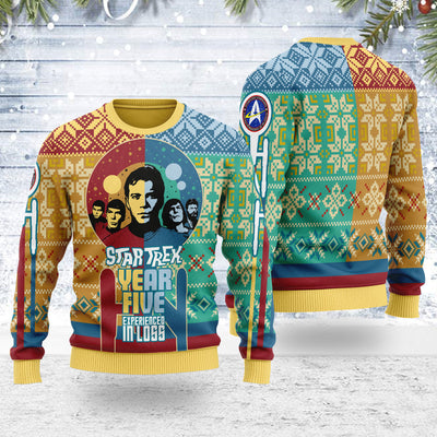 Star Trek Year Five Experienced In Loss Christmas - Sweater - Ugly Christmas Sweater