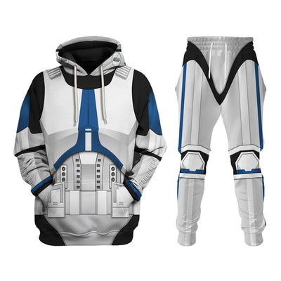 Star Wars 501st Clone Trooper Costume - Hoodie + Sweatpant