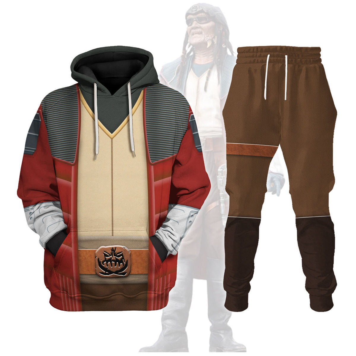 Star Wars Hondo Ohnaka's Pirate Costume - Hoodie + Sweatpant