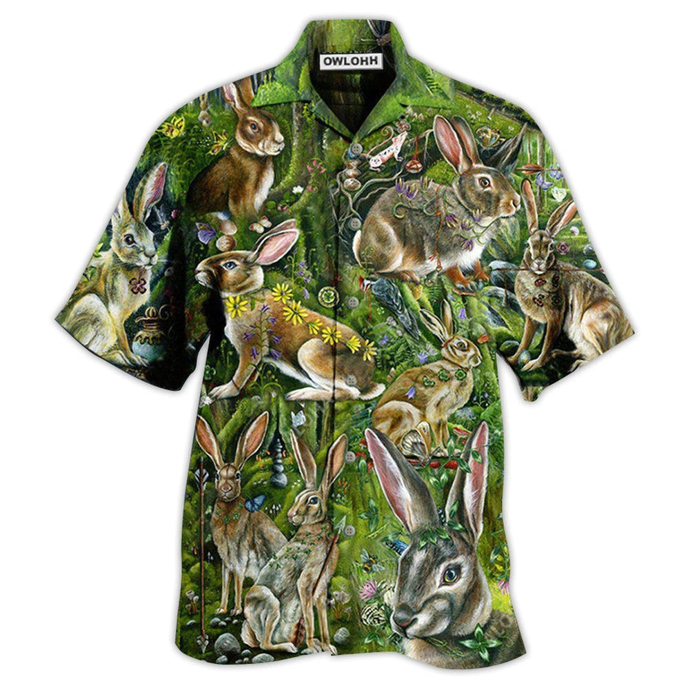 Hawaiian Shirt / Adults / S Rabbit Some Bunny Loves You - Hawaiian Shirt - Owls Matrix LTD