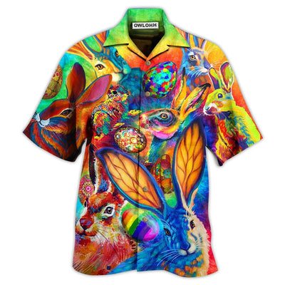 Hawaiian Shirt / Adults / S Rabbit Colorful - Hawaiian Shirt - Owls Matrix LTD