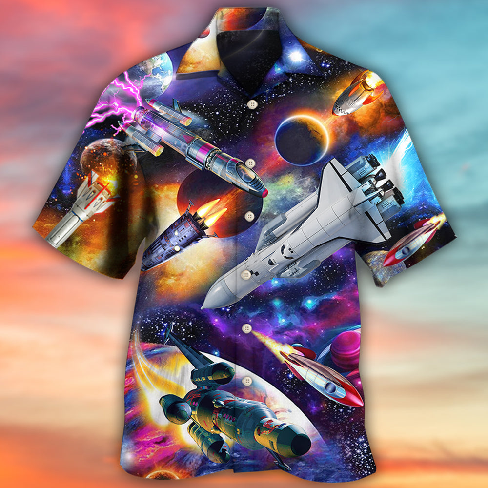 Rocket Style With Stunning Colors - Hawaiian Shirt - Owls Matrix LTD