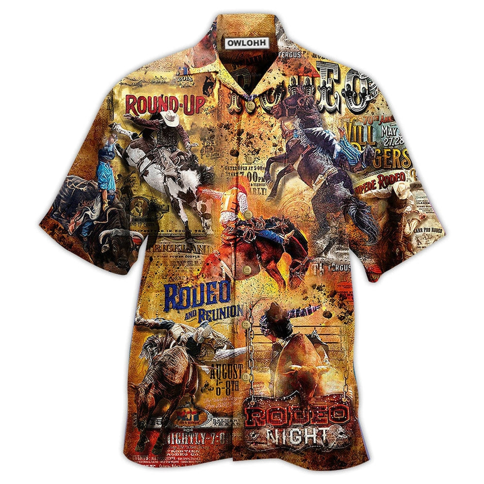 Hawaiian Shirt / Adults / S Cowboy Rodeo Is Not Sport It's Life - Hawaiian Shirt - Owls Matrix LTD