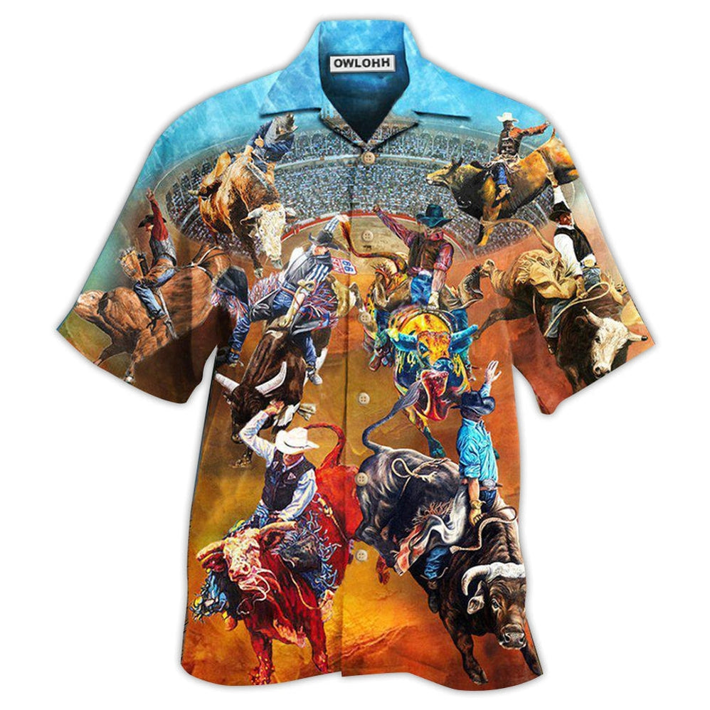 Hawaiian Shirt / Adults / S Cowboy Rodeo Life Is The Best Life - Hawaiian Shirt - Owls Matrix LTD