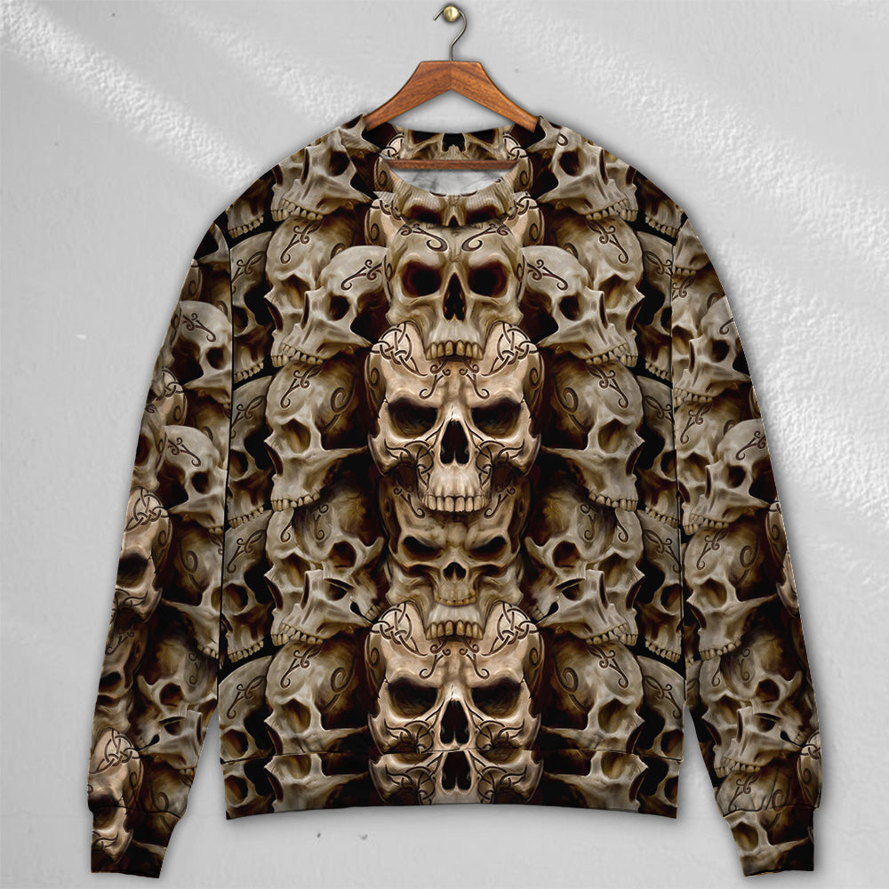 Skull Dark Inside Everyone - Sweater - Ugly Christmas Sweaters - Owls Matrix LTD