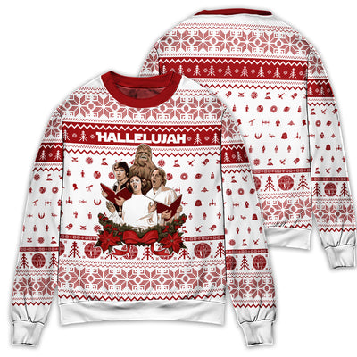 Christmas Star Wars Christmas Carolers - Sweater - Ugly Christmas Sweaters