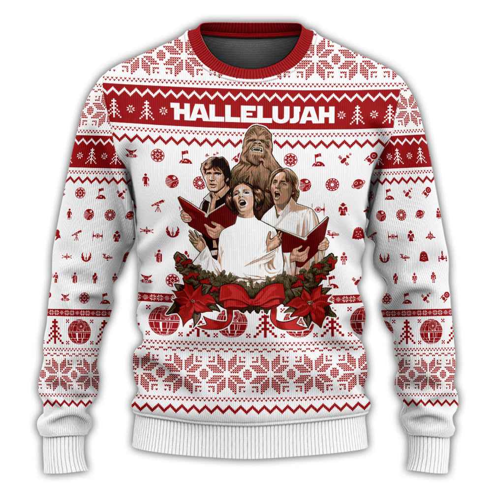 Christmas Star Wars Christmas Carolers - Sweater - Ugly Christmas Sweaters