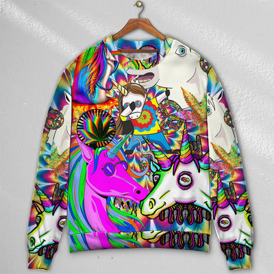 Hippie Unicorn Dream For Wonderland - Sweater - Ugly Christmas Sweaters - Owls Matrix LTD