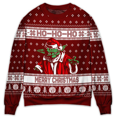 Christmas Star Wars Yoda Season's Greetings - Sweater - Ugly Christmas Sweaters