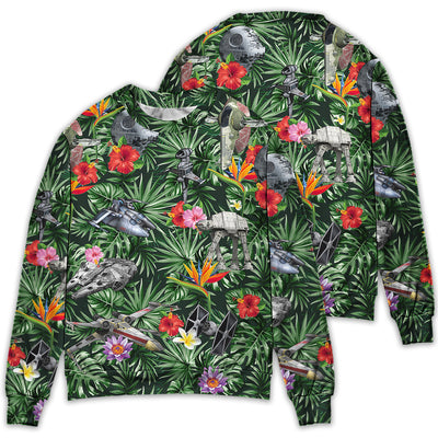 Star Wars Space Ships Tropical Forest - Sweater