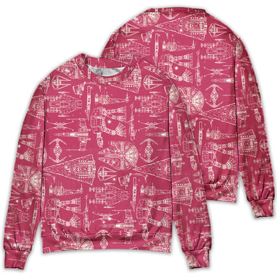 SPACE SHIPS STAR WARS PINK - Sweater