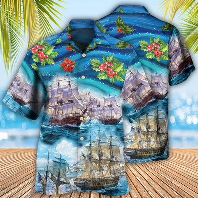 Sailing Go To The Sea Christmas Style - Hawaiian Shirt - Owls Matrix LTD