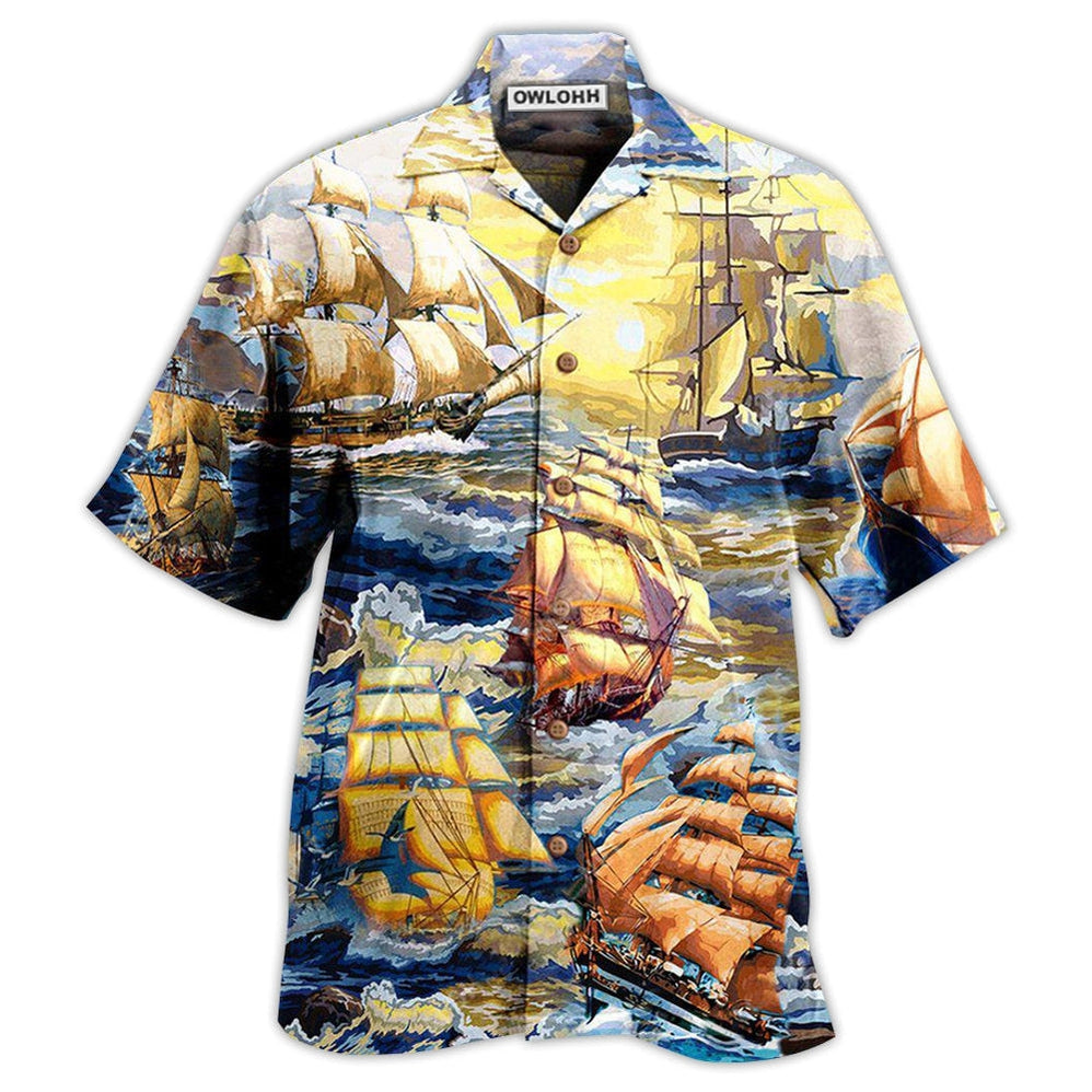 Hawaiian Shirt / Adults / S Sailing Use Any Wind Go Any Direction - Hawaiian Shirt - Owls Matrix LTD