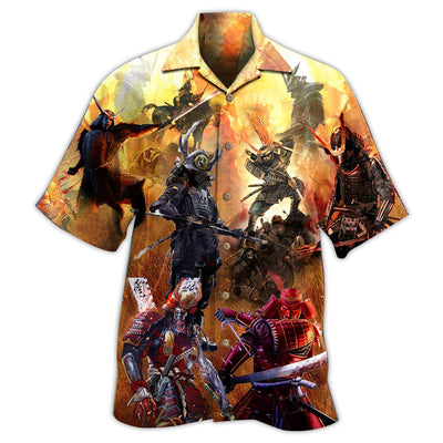 Hawaiian Shirt / Adults / S Samurai Knows His Duty And Guard His Honor - Hawaiian Shir - Owls Matrix LTD