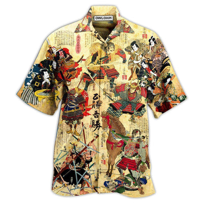 Hawaiian Shirt / Adults / S Samurai Perceive That Which Cannot Be Seen With The Eye - Hawaiian Shirt - Owls Matrix LTD