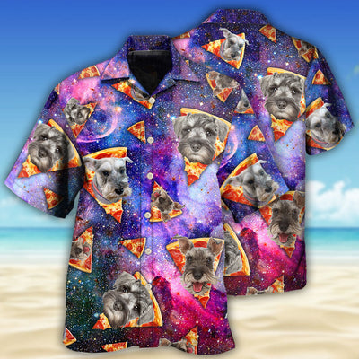 Schnauzer Dog Lover Mysterious Galaxy Pizza - Hawaiian Shirt - Owls Matrix LTD