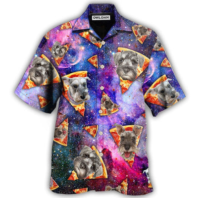 Hawaiian Shirt / Adults / S Schnauzer Dog Lover Mysterious Galaxy Pizza - Hawaiian Shirt - Owls Matrix LTD
