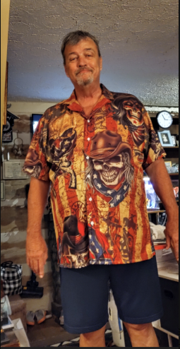 Cowboy Skull America Vintage Style - Hawaiian Shirt - Owls Matrix LTD