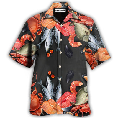 Hawaiian Shirt / Adults / S Food Seafood Lover - Hawaiian Shirt - Owls Matrix LTD