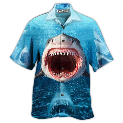 Hawaiian Shirt / Adults / S Shark Show Your Teeth - Hawaiian Shirt - Owls Matrix LTD