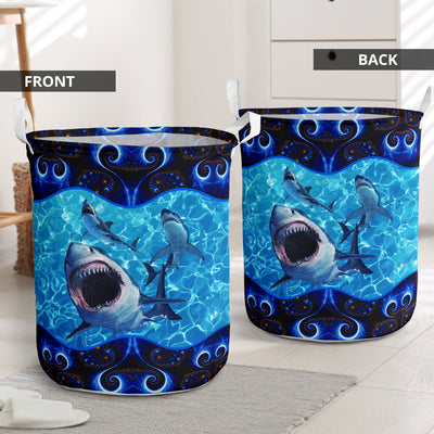 Shark Galaxy - Laundry Basket - Owls Matrix LTD