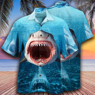 Shark Show Your Teeth - Hawaiian Shirt - Owls Matrix LTD