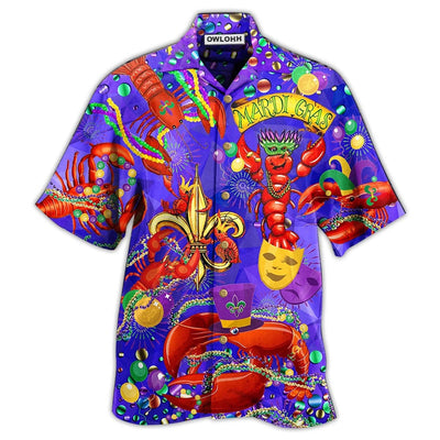 Hawaiian Shirt / Adults / S Mardi Gras Shrimp Love Animals - Hawaiian Shirt - Owls Matrix LTD