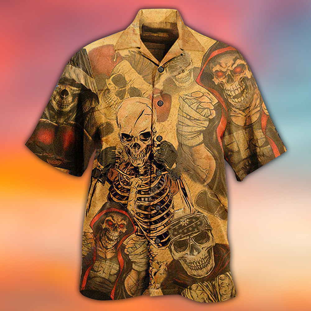 Skull Amazing Boxe - Hawaiian Shirt - Owls Matrix LTD