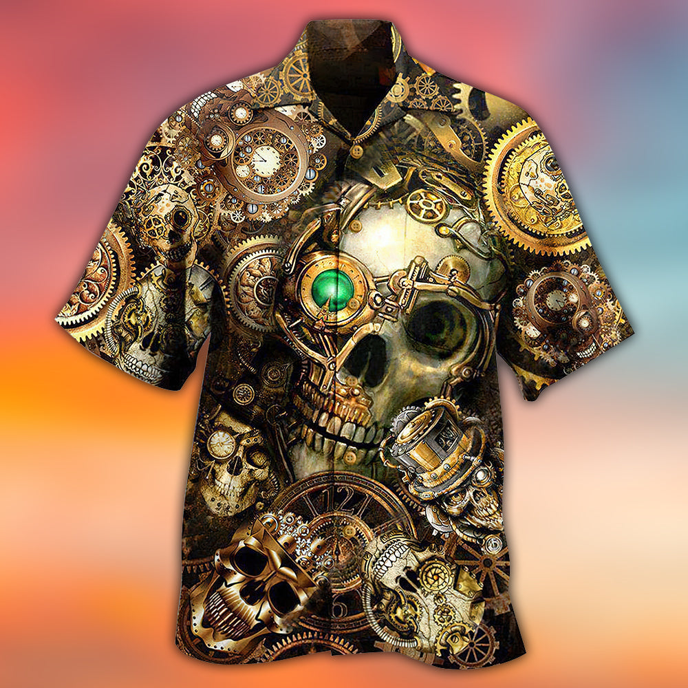 Skull Amazing Steampunk - Hawaiian Shirt - Owls Matrix LTD