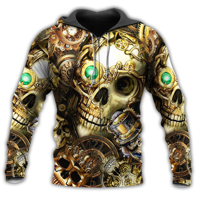 Zip Hoodie / S Skull So Amazing Steampunk - Hoodie - Owls Matrix LTD