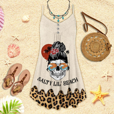 Skull Beach Salty Lil' Beach - Summer Dress - Owls Matrix LTD