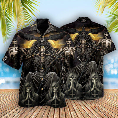 Skull Grim Reaper Dark - Hawaiian Shirt - Owls Matrix LTD