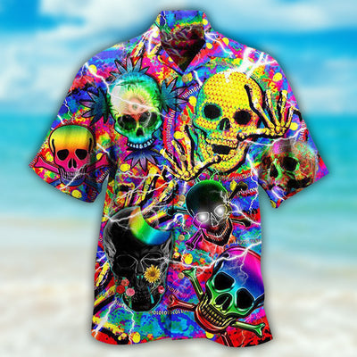 Skull Sweet Skull Say Hi - Hawaiian Shirt - Owls Matrix LTD