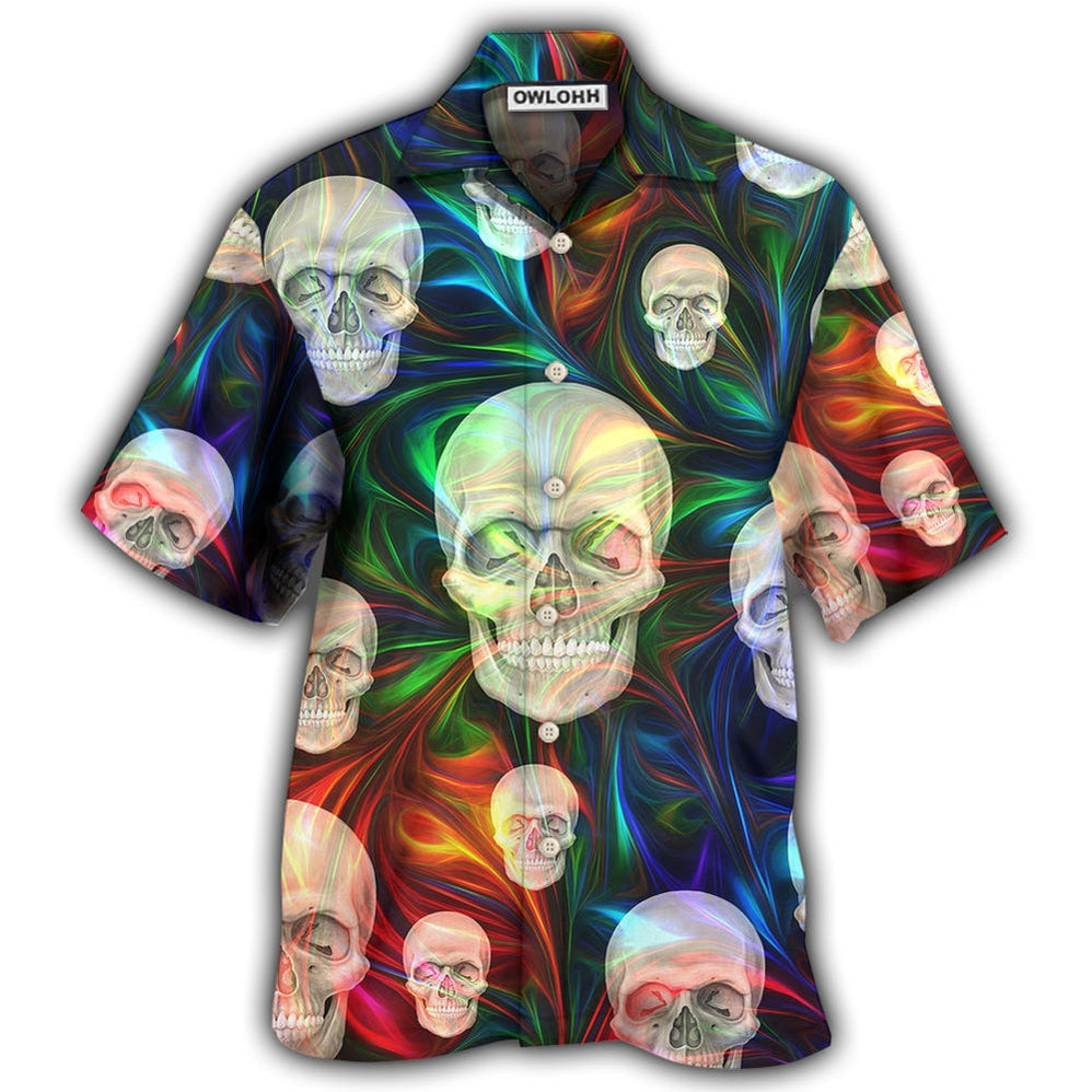 Hawaiian Shirt / Adults / S Skull The Magical Life - Hawaiian Shirt - Owls Matrix LTD
