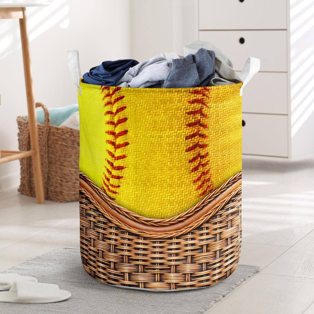 Softball Basic Style - Laundry Basket - Owls Matrix LTD