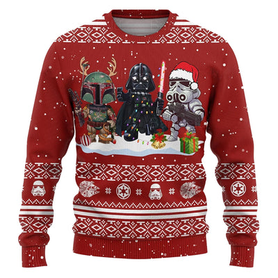 Christmas Star Wars Christmas Storm Trooper Darth Vader Mandalorian - Sweater - Ugly Christmas Sweaters