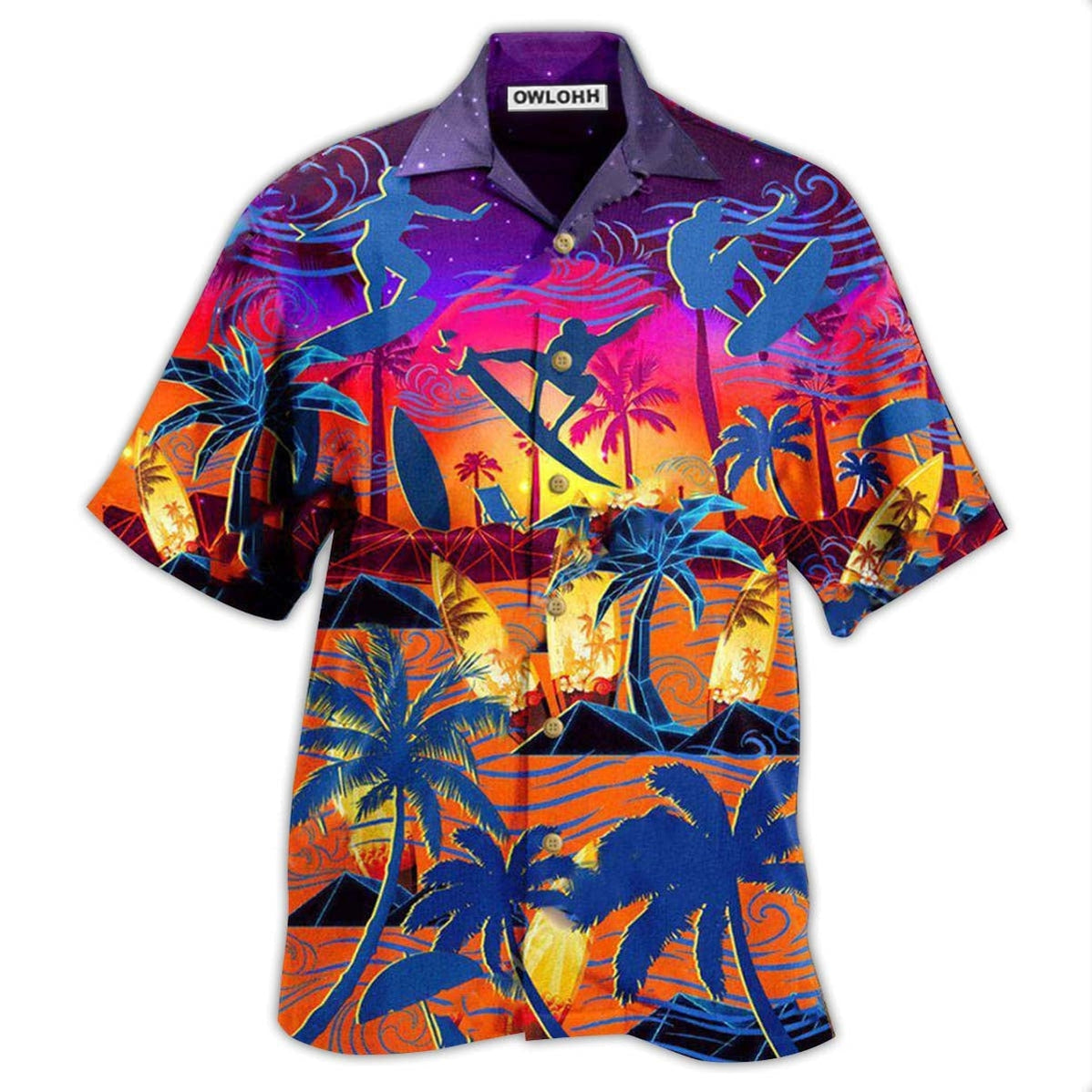 Hawaiian Shirt / Adults / S Surfing Make Your Own Waves - Hawaiian Shirt - Owls Matrix LTD