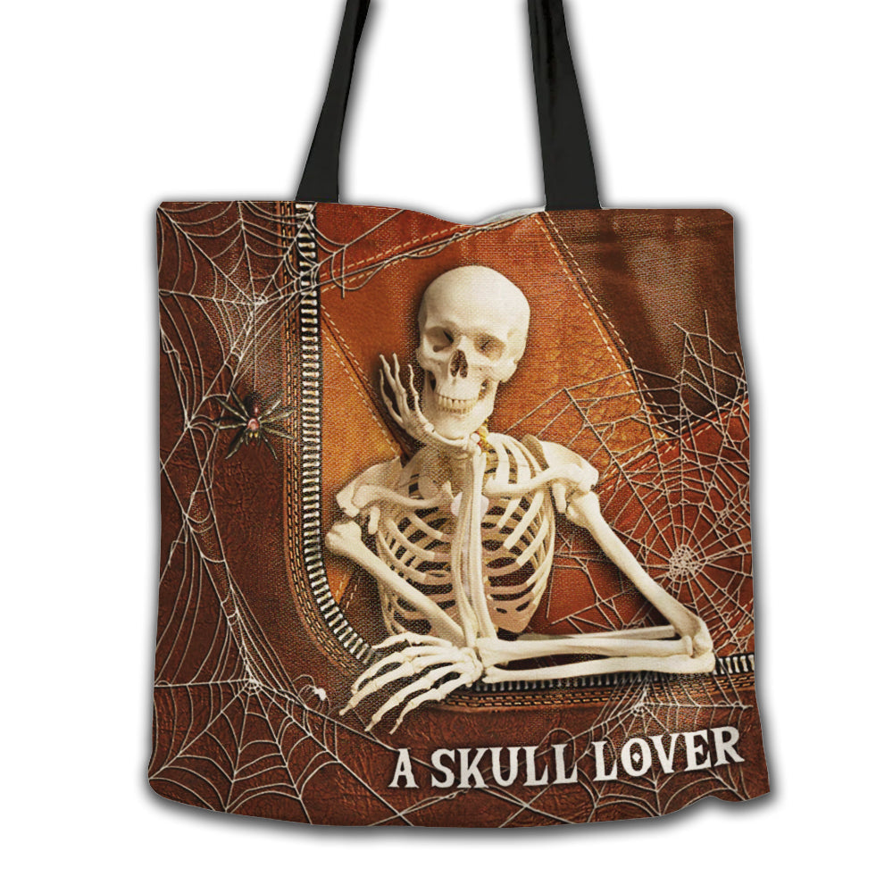 16''x16'' Skull Waiting For Love Skeleton - Tote Bag - Owls Matrix LTD