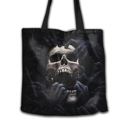 16''x16'' Skull Hell Hold My Soul - Tote Bag - Owls Matrix LTD