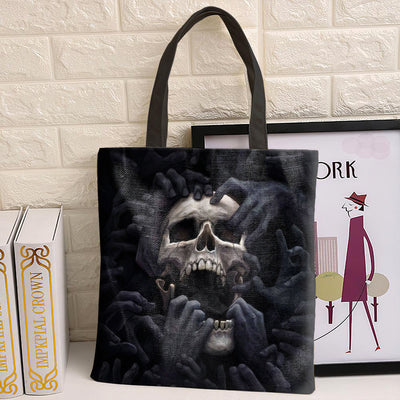 Skull Hell Hold My Soul - Tote Bag - Owls Matrix LTD