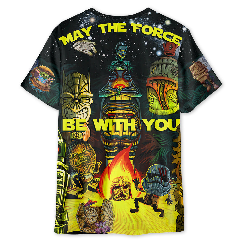 Tiki Star Wars May The Force Be With You - Unisex 3D T-shirt