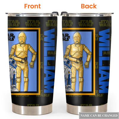 Star Wars R2-D2 And C-3PO Gift For Fan Personalized - Tumbler