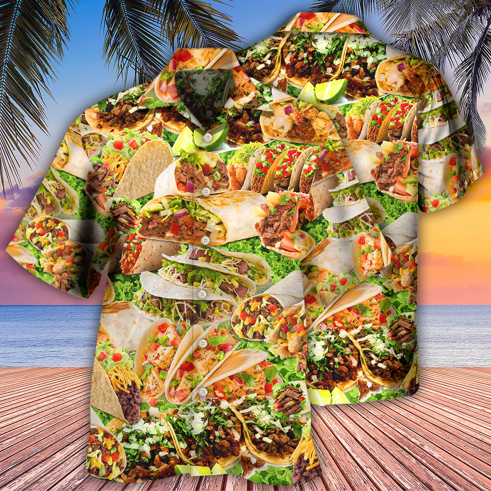 Food Lover Tacos My Love Is For Tacos - Hawaiian Shirt - Owls Matrix LTD
