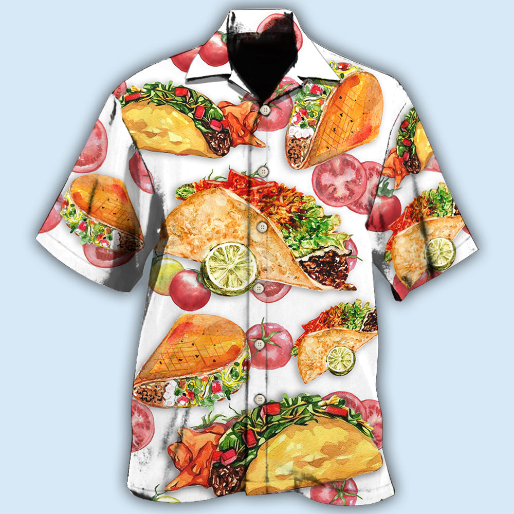 Food Life Is Better With Tacos - Hawaiian Shirt - Owls Matrix LTD