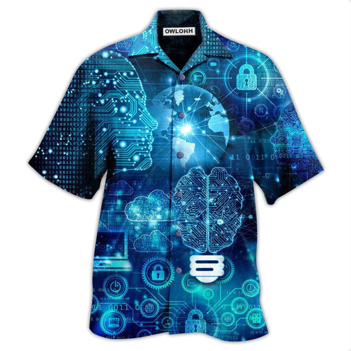 Hawaiian Shirt / Adults / S Technology Life Is Better With Information Technology - Hawaiian Shirt - Owls Matrix LTD