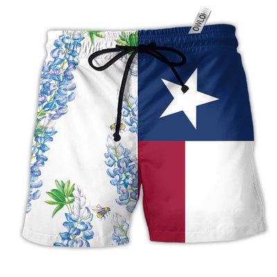 Beach Short / Adults / S Texas Peace Life Style Floral - Beach Short - Owls Matrix LTD