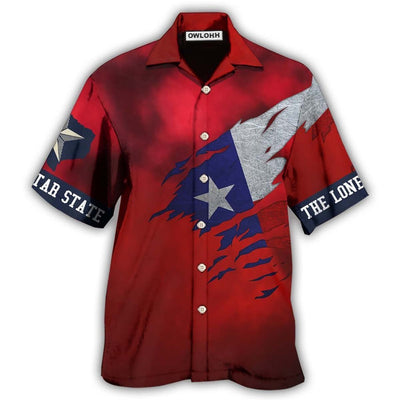 Hawaiian Shirt / Adults / S Texas Peace Life Red Style - Hawaiian Shirt - Owls Matrix LTD