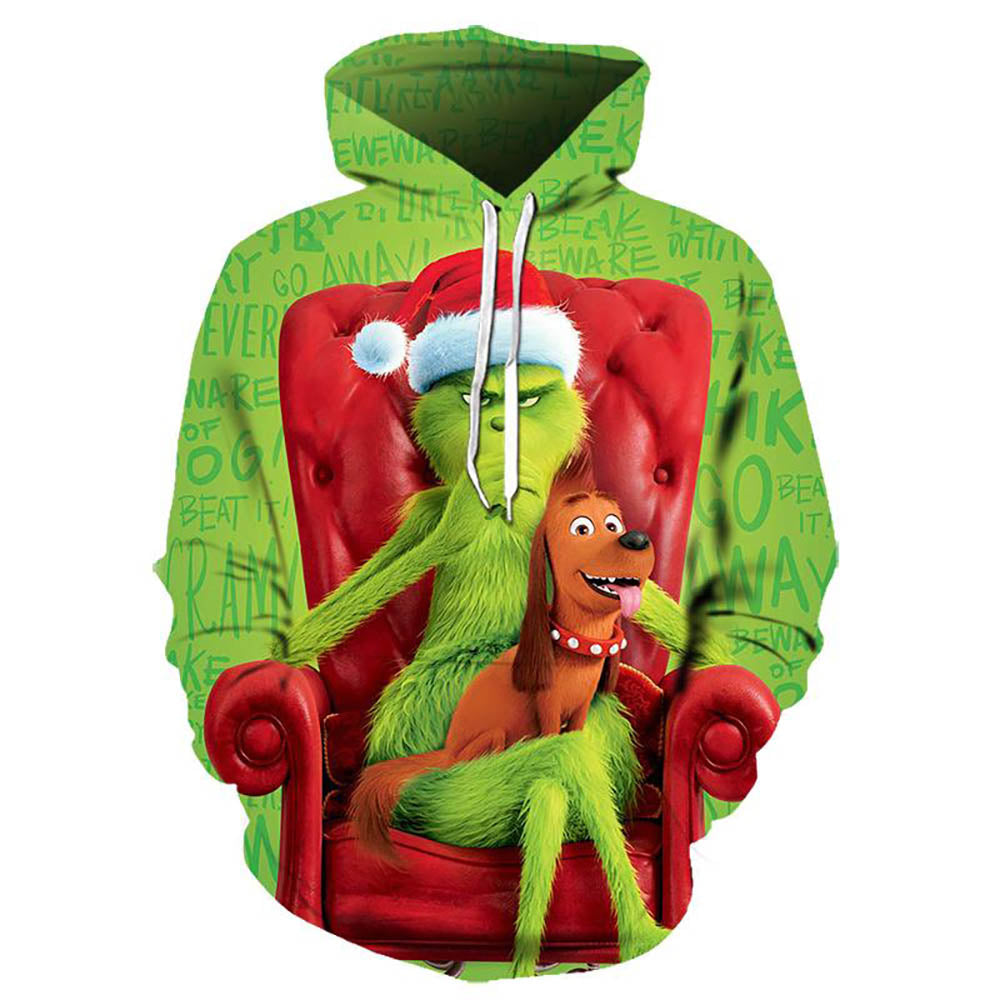 The Grinch And Dog 3d Printed Hoodie 3d Sweatshirt - Hoodie - OwlsMatrix